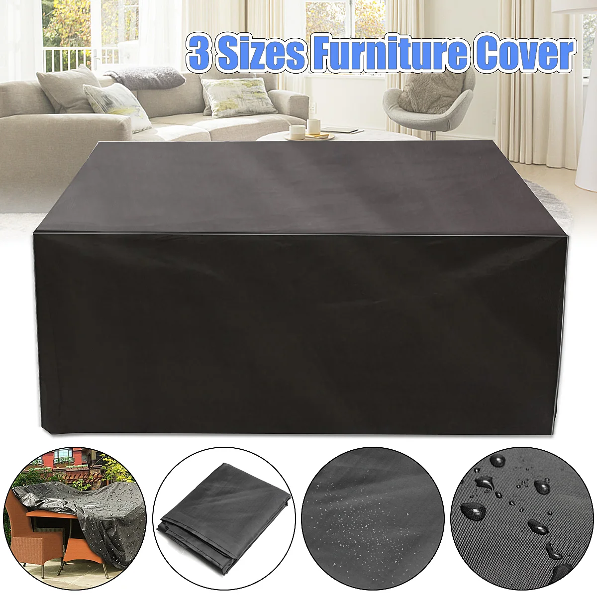 

Waterproof Chair Dust Rain Cover For Garden Outdoor Patio Furniture Oxford Wicker Sofa Protection Set Snow Dustproof Covers