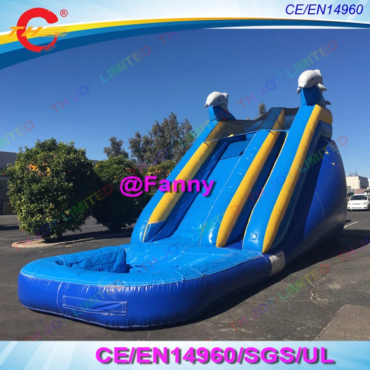 dolphin inflatable water slide