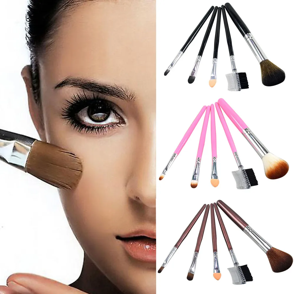 

Make Up Brushes 5 Pcs Makeup Brushes Set Professional EyeShadow Brush Cosmetics Blending Brush Tool L58