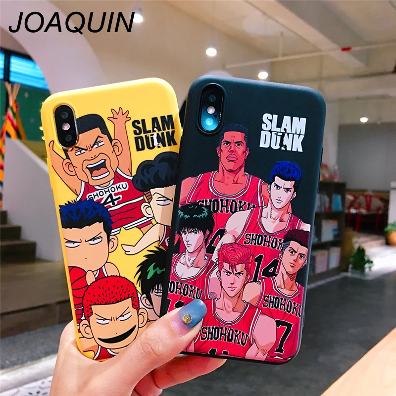 

Cartoon Slamdunk Soft TPU Case For iPhone 11 11pro x xs max xr Coloured Drawing Case For iPhone X 6 6S 7 8 Plus soft Case