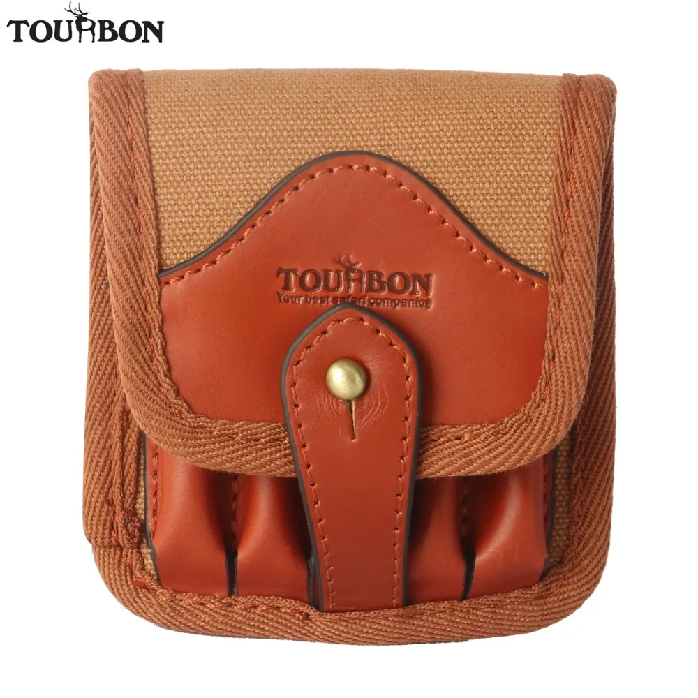 Аксессуары для охотничьего ружья Tourbon охотничье ружье Accessorries тактические боеприпасы держатель холст и кожа картриджи патронташ Винтовочная пуля кошелек для гильз - изображение