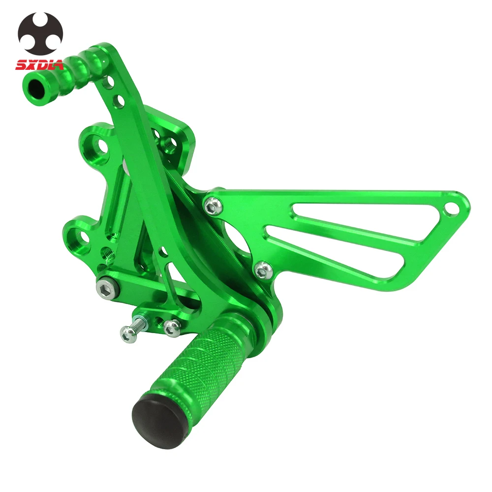 Мотоцикл CNC Регулируемые подножки задний Набор опорные подножки для Kawasaki NINJA ZX6R ZX9R ZX-6R ZX-9R 98-02 ZZR600 1998-2003