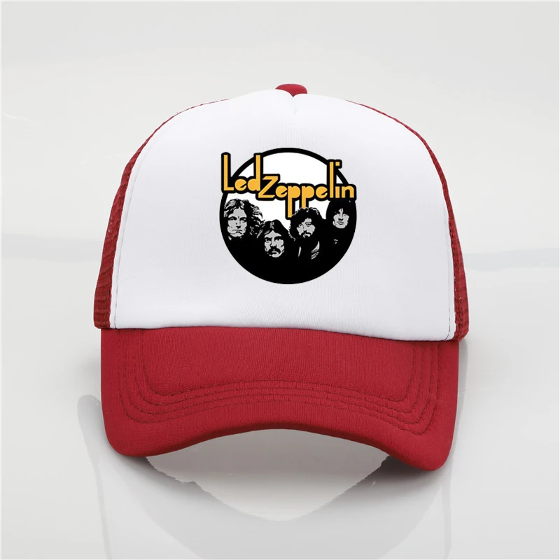 Fashion Hat Led Zeppelin Rock Band Printing net cap baseball cap Men