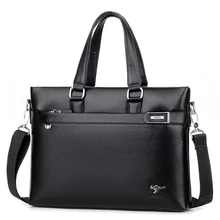 Известный бренд деловой мужской портфель сумка кожаная 14 дюймов Сумка для ноутбука повседневная мужская Компьютерная сумка через плечо сумки Портфели