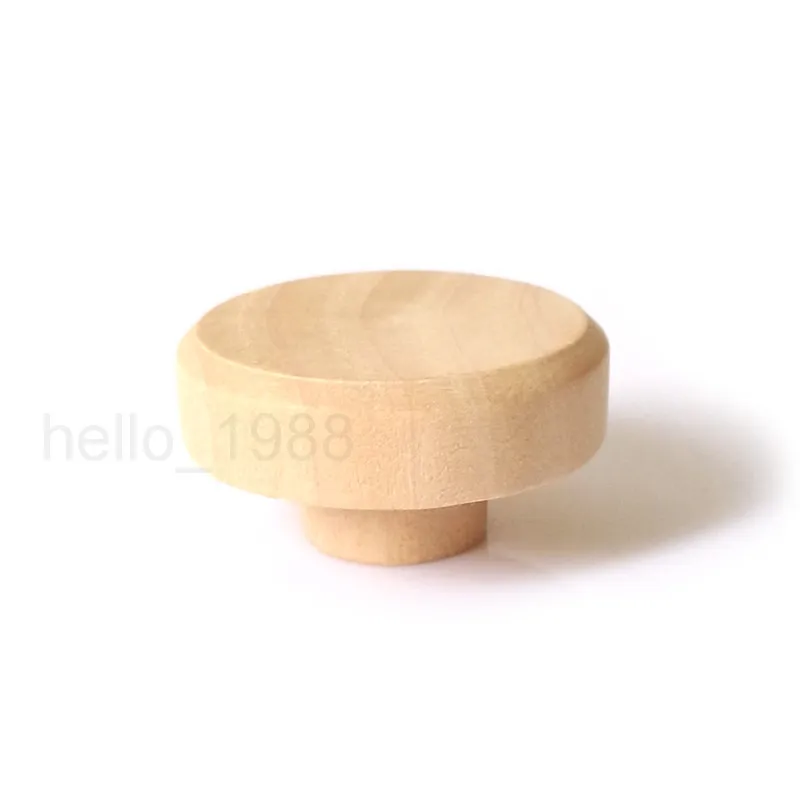 

10pcs 37mm No Paint Wooden Cabinet Knob Handle Cupboard Closet Drawer Pull Knob