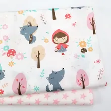 100% コットン生地プリント女の赤ちゃんコットンツイル生地 diy ミシンパッチワーク布シート生地(China)