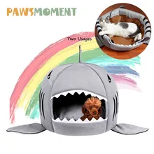 Summer Dog Bed Pet Cat Bed Shark Cats Beds House For Large Medium Small Dogs Pet Beds Puppy Shark Kennel Chihuahua Pets House summer house