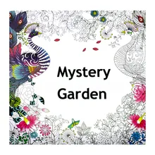 

24 Pages Mystery Garden English Edition Coloring Book For Children Adult Relieve Stress Kill Time Graffiti Painting Drawing Book