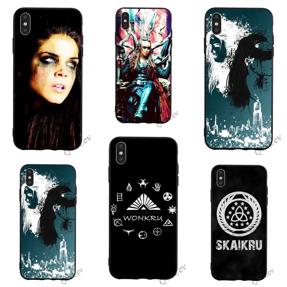 

Silicon The 100 Skaikru Phone Cover for iPhone XR Case Xs Max 11 pro X 6 6S 8 Plus 7 5S 5 SE Silicone Skin