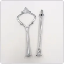 1000 компл./лот стержни для подставки под торты 3 яруса кружевных подставки для пирога центра ручки