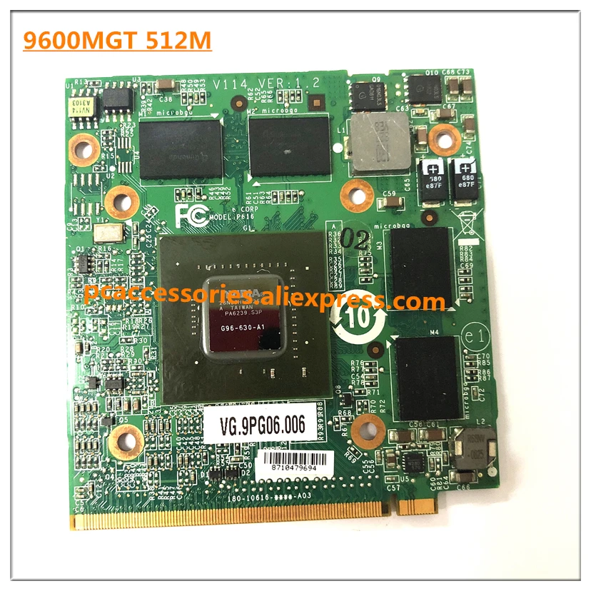 Видеокарта для ноутбука cer Aspir e 6930 5530G 7730G 5930G nVidia GeForce 5720 M GT GDDR3 512 МБ MXM 9600|Карты