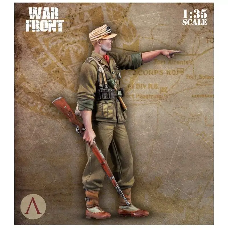 1/35 (50 60 мм) набор моделей солдат из смолы немецкий бесцветный и самособранный DE