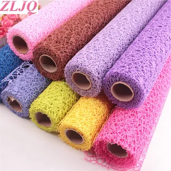 

ZLJQ 52cmx4.5m Flower Packaging Organza Bouquet Florist Supplies Gift Wrapping Paper Bouquet Material Valentine's Day Gift