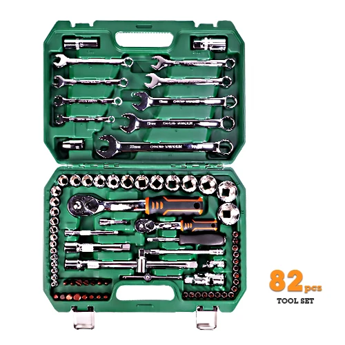 HILDA Hand Tool Set Car Repair Tools Mechanic Tools Set Socket Wrench Tools for Auto Ratchet Spanner Screwdriver Socket Set - Цвет: TZ82