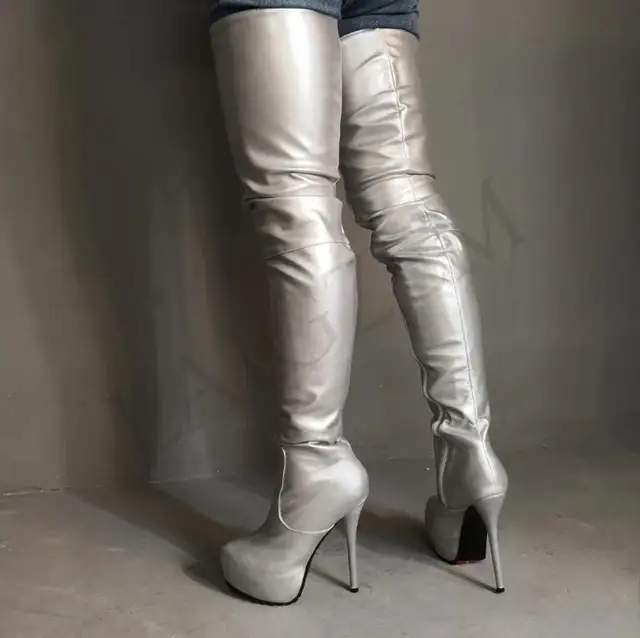 funky pair thigh high boots