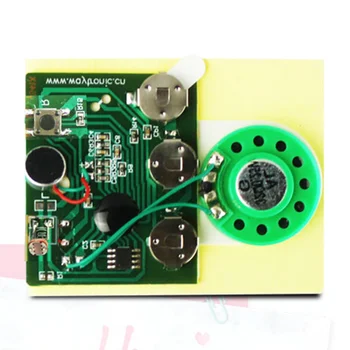 30s Sound Voice Audio Recordable Music Recorder Board Module Chip Programmable Music Module for Greeting Card DIY waveblaster module midi interface board sound card wavetable