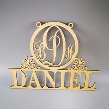 Персональный подарок на девичник и свадьбу/Рождественский подарок, Пользовательское Имя Монограмма вывеска на стену, невеста и жених Настенный декор