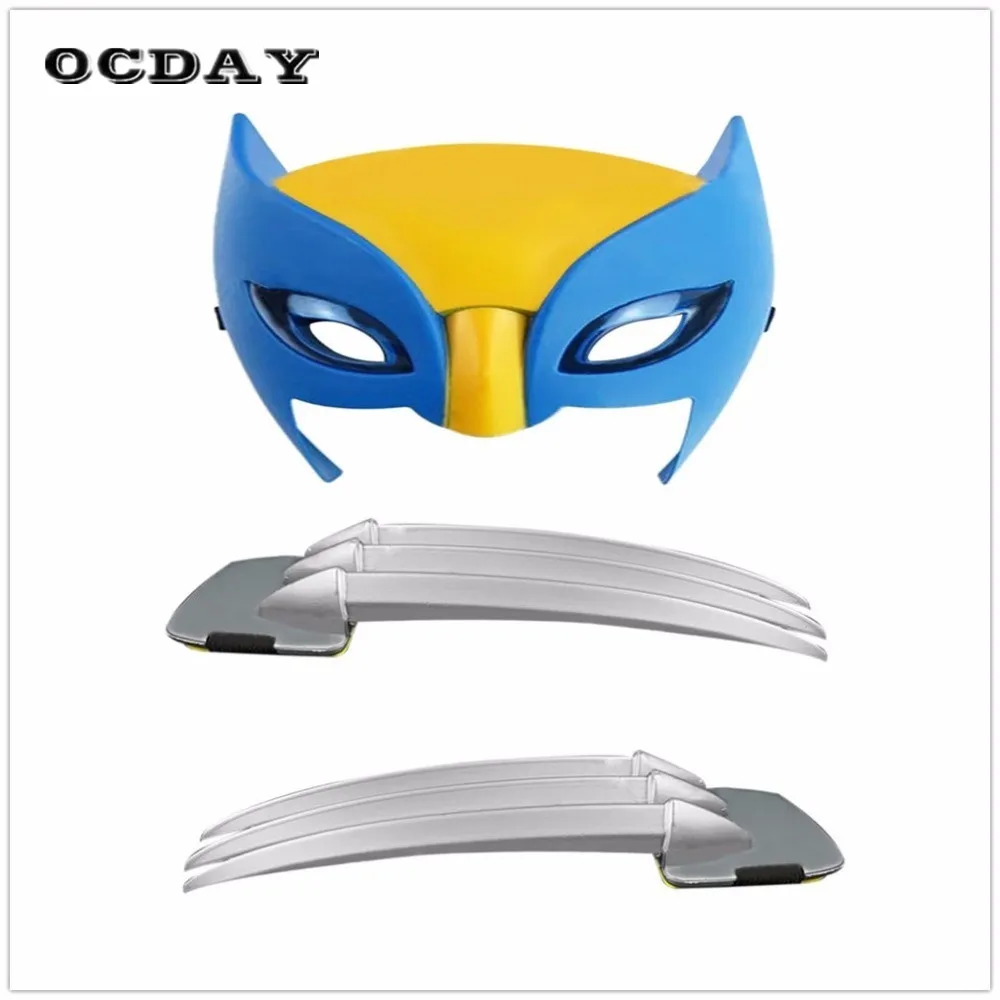 

Cosplay Toys X-men Mask Wolverine claws Anime 25cm ABS Action Figure Toys Biys Toy Long Claws Superhero Weapons Mask Halloween