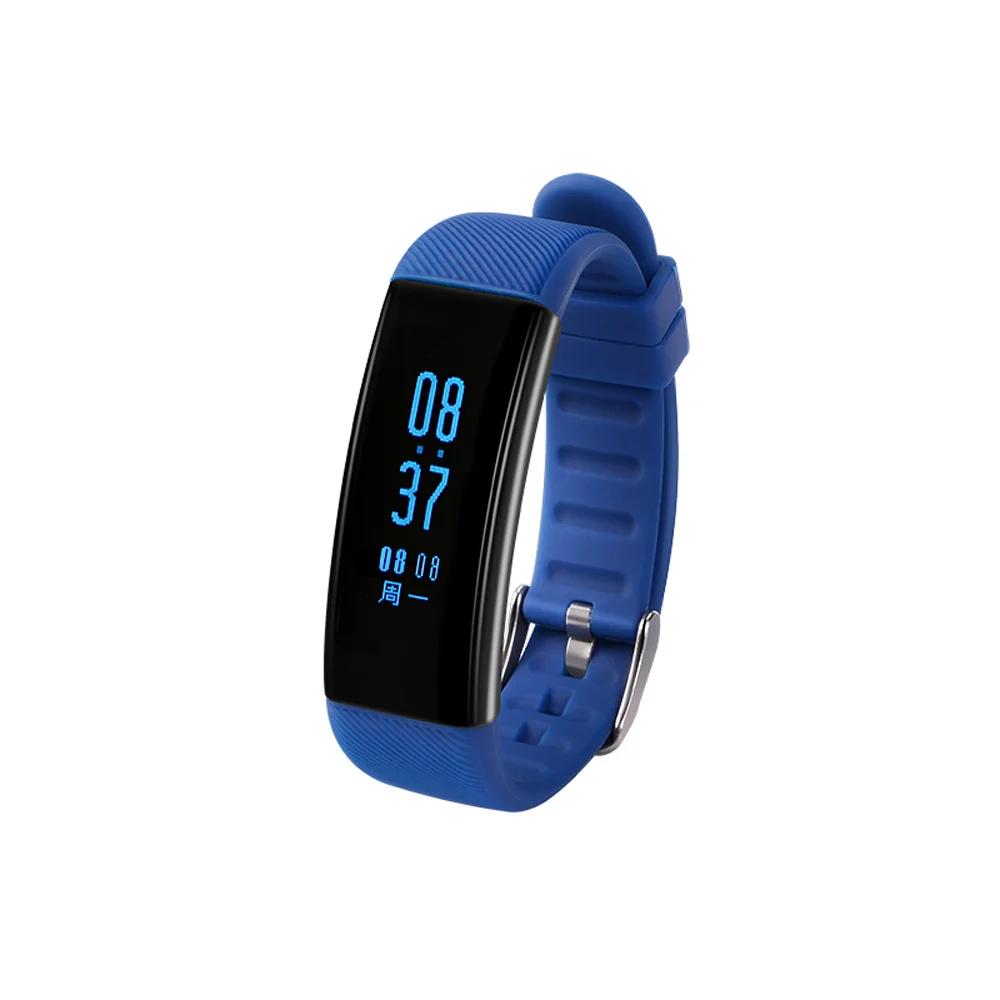 2017 Swimming Waterproof Smart Band Blood Pressure Heart Rate Smart Bracelet with Pedometer Alarm Clock Call