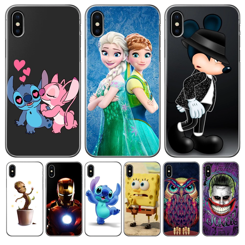 Joker Stitch Soft Silicone TPU phone Case Cover For iPhone 5 5S SE 6 6S 7 8 XS X Max Plus Coque Capa Shell Cute animal luxury |