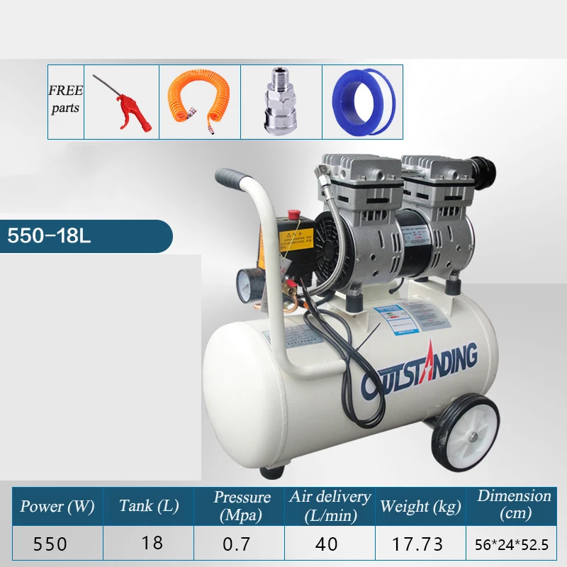 

Мини воздушный компрессор, медный мотор, портативный воздушный компрессор, маленький компрессор для покраски oilless поршневой компрессор, насос