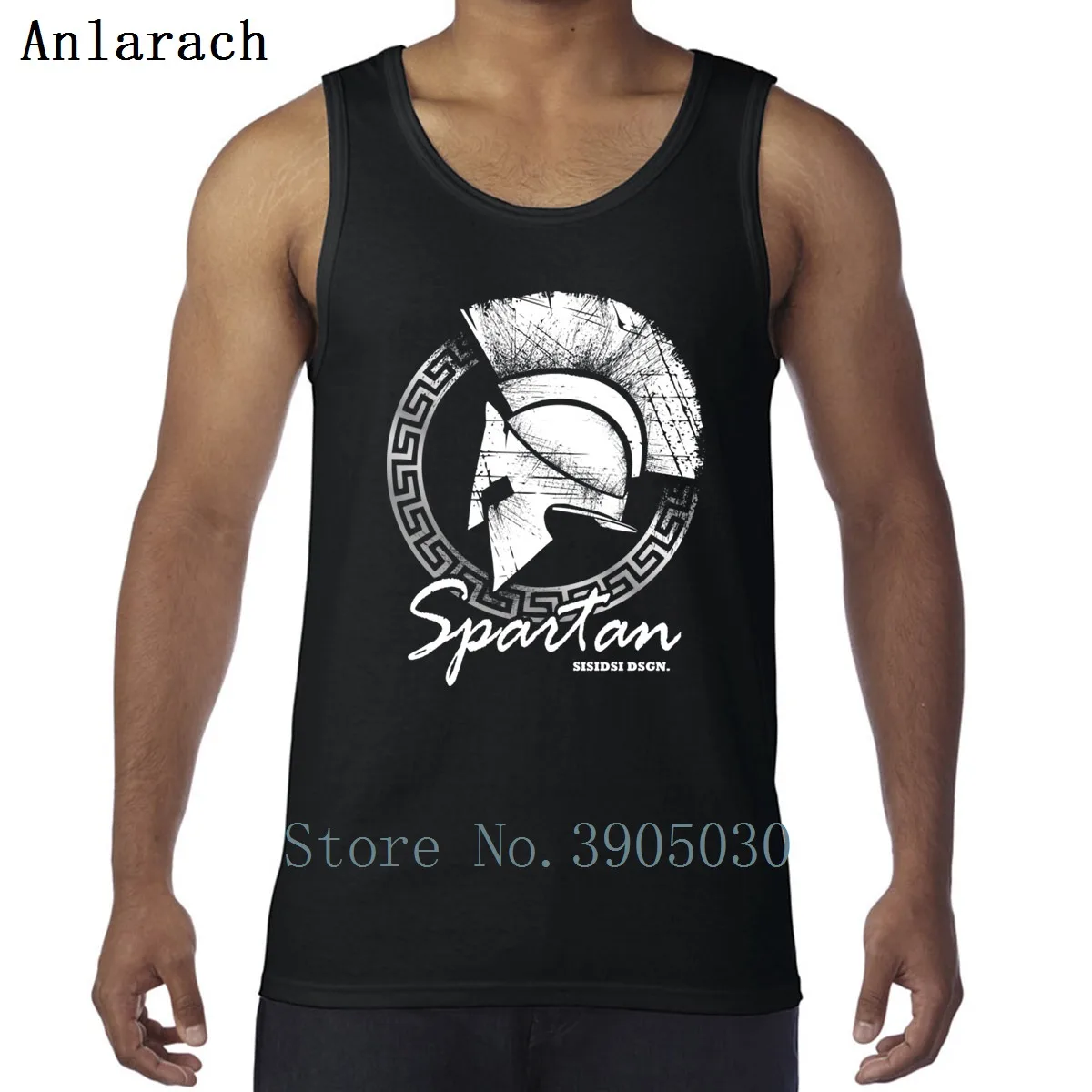 

Spartan Vests Summer Style Fitted Solid Color Clothing Tank Top Men Designer Super Formal Anlarach Crew Neck