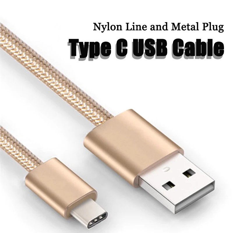 Кабель usb type-C для samsung Xiaom huawei usb type C кабель для зарядки данных прочный плетеный нейлоновый USB-C шнур зарядного устройства
