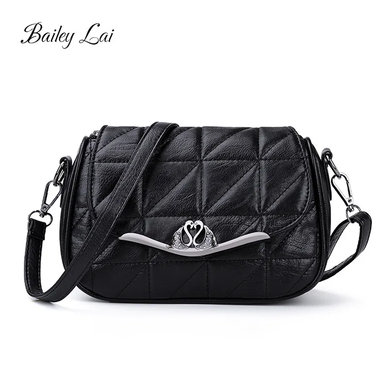 

BAILEY LAI Brand 2019 New casual Ladies Single shoulder bag women messenger bag cover bag female PU leather handbag luxury bag