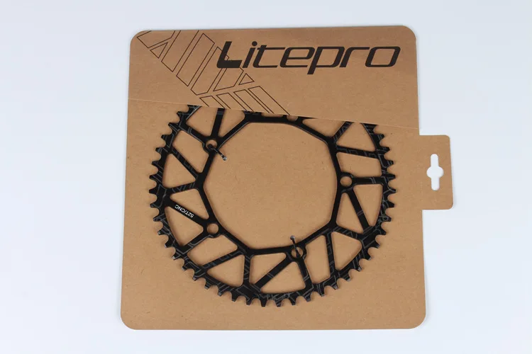 Litepro 130 BCD 50 T 52 T 54 T 56 T 58 T цепное кольцо 8 9 10 скоростной полый ЧПУ сплав однодисковый цепной колесо дорожный складной велосипедный цепной круг - Цвет: 52T