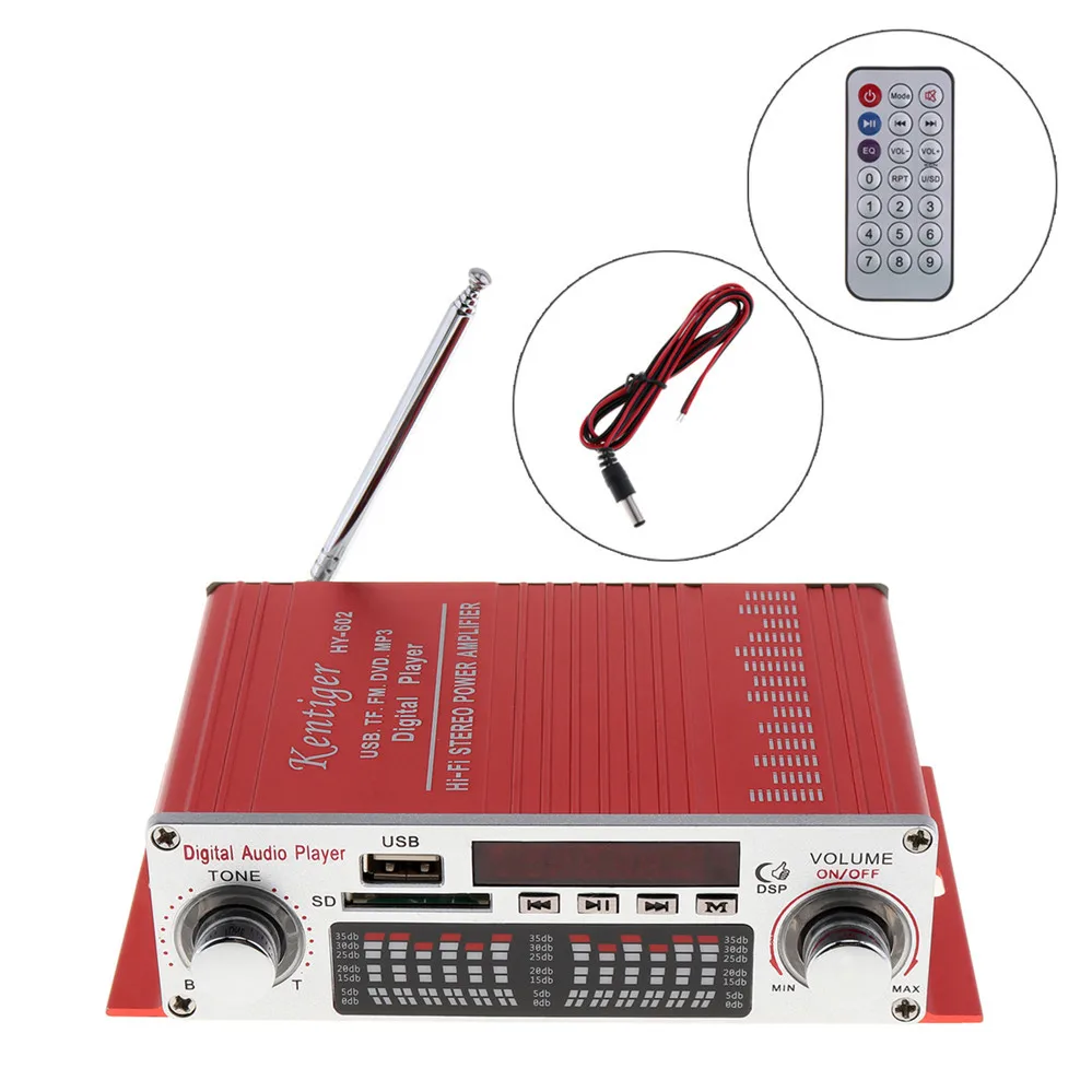 Universal HI-FI Digital Audio Player Car Amplifier FM Radio Stereo Player Support SD / USB / DVD / MP3 Input with Remote Control audio-player : image Universal HI-FI Digital Audio Player Car Amplifier FM Radio Stereo Player Support SD / USB / DVD / MP3 Input with Remote Control audio-player