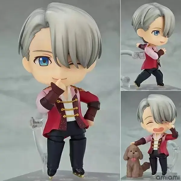 Юрий на льду Виктор Никифоров Nendoroid Рисунок ПВХ фигурку 10 см игрушки куклы аниме