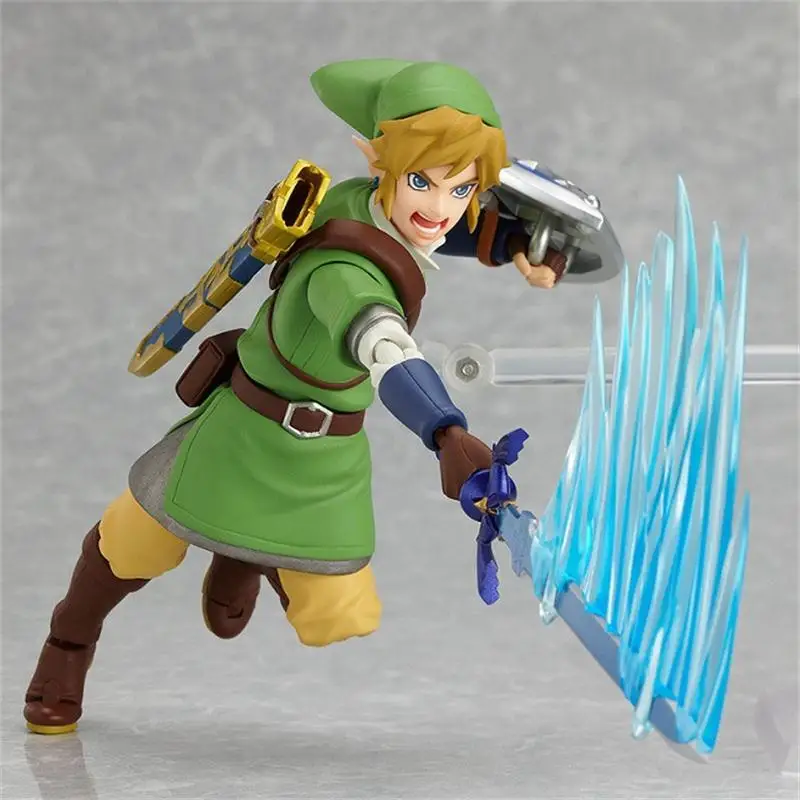 

SHINEHENG Figma 153 The Legend of Zelda Link PVC Action Figure 14CM Magic Mask Zelda Link Collectible Model Toy Doll