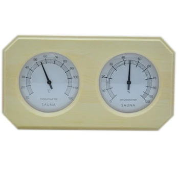

Hot Sale Sauna Room Wood Thermometer Hygrometer Hygrothermograph Temperature Instrument