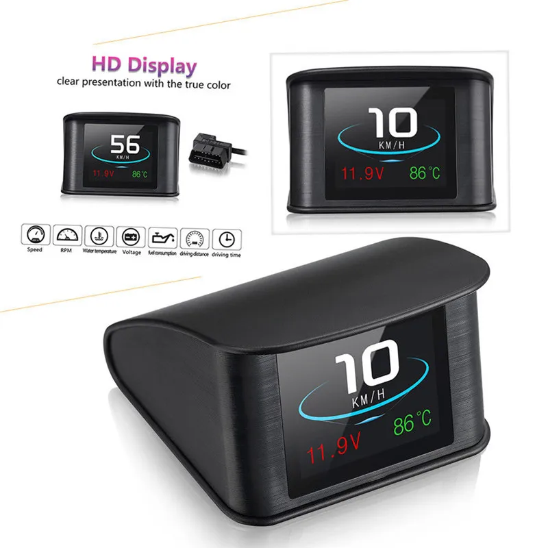 

P10 Automobile Car HUD Head Up Display Smart Digital OBDII/EUOBD OBDII Diagnostic Tool On-board Computer