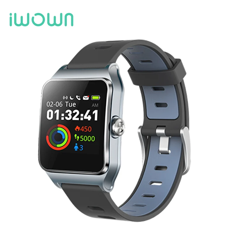 IWOWN P1C Blue IWOWN P1C gps спортивные часы водонепроницаемые динамический мониторинг сердечного ритма компас Смарт-часы для женщин и мужчин умный браслет Android IOS - Цвет: IWOWN P1C Blue