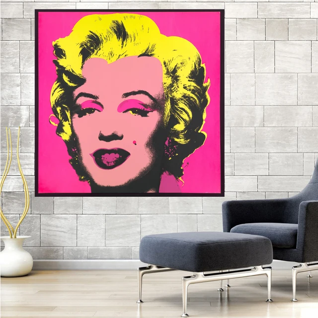 Graffit Pop Modern Fashion Color Classic Movie Star Marilyn Monroe ...
