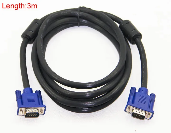 FINXRoll 15pin VGA Male to VGA Male Monitor Cable,3+6 HD15 Male to Male for PC Laptop Projector HDTV Monitor 1.5m/4.9Feet FINXRoll 15pin VGA Male to VGA Male Monitor Cable,3+6 HD15 Male to Male for PC Laptop Projector HDTV Monitor 1.5m/4.9Feet