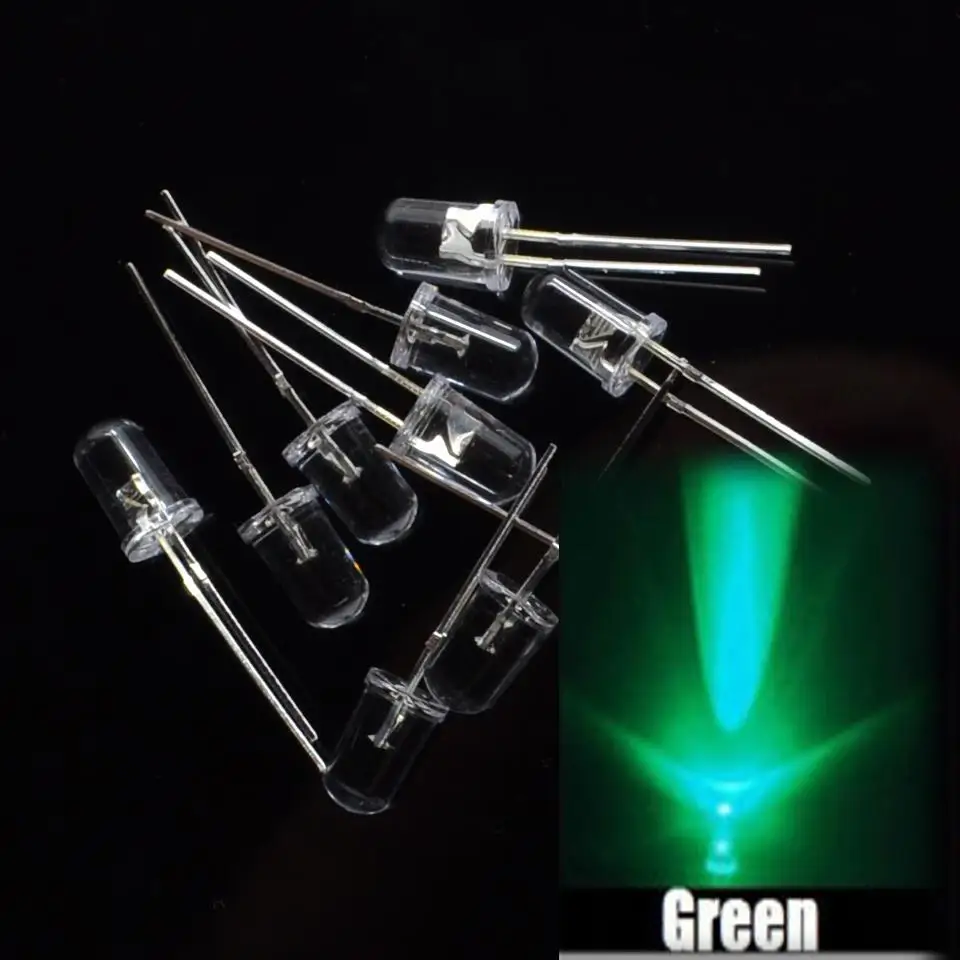 

100pcs/ NEW 3mm Round Super Bright Green LED light Diode Kit for Arduino UNO