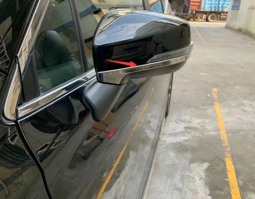 

For Subaru Forester 2019 Exterior Accessories Side Door Rearview Mirror Sticker Decoration Cover Trim ABS Chrome