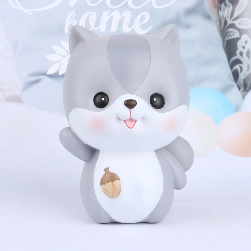 

Cartoon Squirrel Piggy Bank Cute Saving Tank Decoration Creative Gifts Male and Female Students Birthday Present