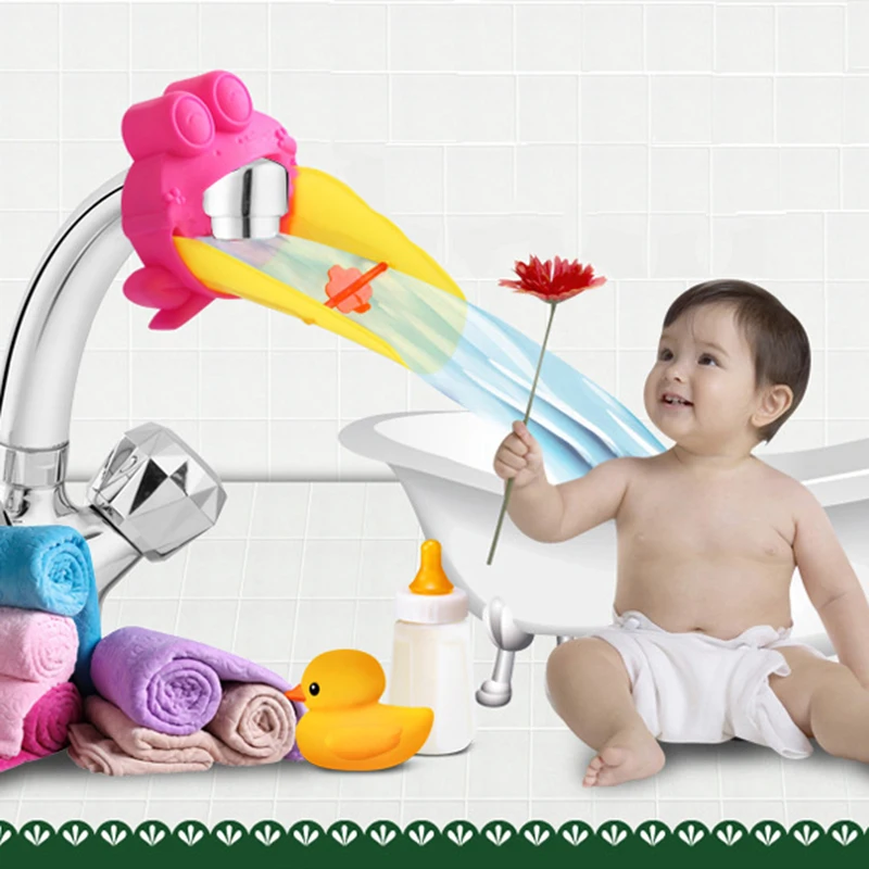 Детская Милая лягушка расширитель для детей мытье рук удобный ребенок помощник Ванная комната раковина кран суют расширители