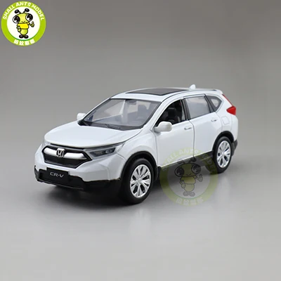 1/32 JACKIEKIM CRV CR V SUV литая модель автомобиля игрушка джип для детей Детское звуковое освещение Вытяните назад Подарки - Цвет: White(no box)