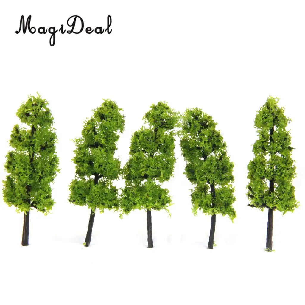 MagiDeal, 20 шт./лот, 1/200 масштаб, модели деревьев и поезда, железная дорога, уличные пейзажи для дома, сада, парка, Ландшафтная планировка