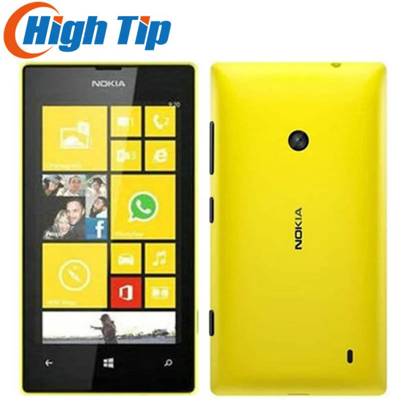 Nokia Lumia 520 разблокированный двухъядерный 3g wifi gps 5MP камера 8 Гб Память Windows мобильный телефон Восстановленный