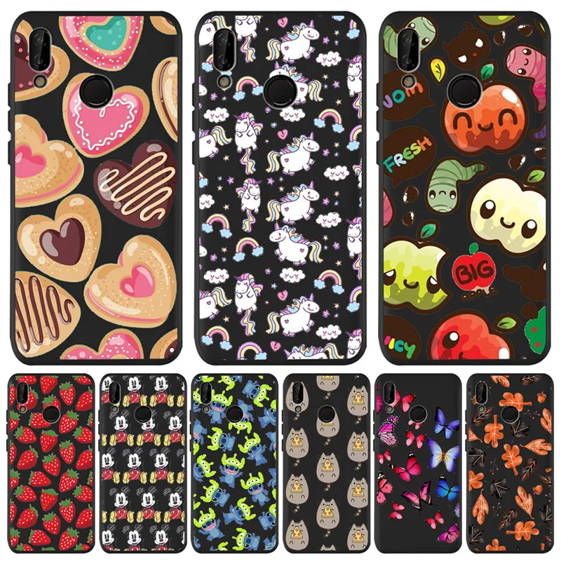 

Mickey Stitch cartoon DIY For Huawei P8 P10 P20 P30 Mate 10 20 Honor 8 8X 8C 9 V20 10 Lite Plus Pro Case Cover Coque Etui Funda