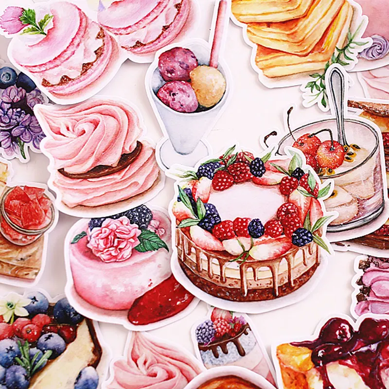 

20 Pcs/Pack Food Donut Dessert Cake Scrapbooking Stickers Decorative Sticker DIY Craft Decoracion Journal Photo Albums