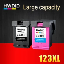 HWDID 123XL Refilled Ink Cartridge Replacement for HP 123 XL for Deskjet 1110 2130 2132 2133 2134 3630 3632 3637 3638 4520 4522