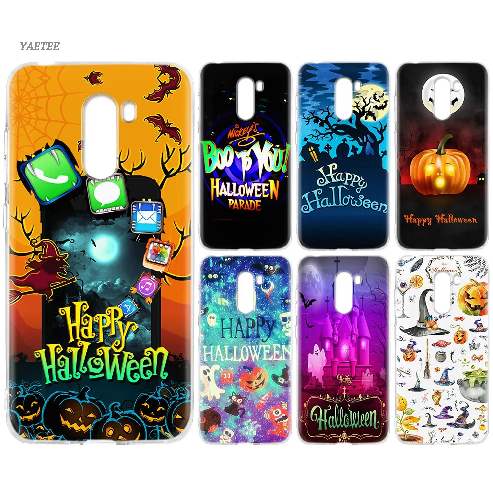 

Happy Halloween Hallowmas Soft TPU Case For Xiaomi Redmi Note 7 6 Pro 5 4 4X Xiomi Mi S2 A2 Lite 9 8 Mix 3 F1 Cover Coque