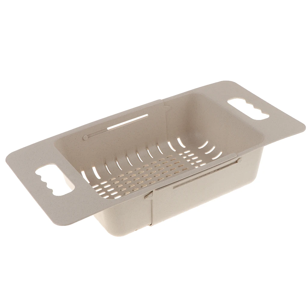 Expandable Dish Drying Rack Over The Sink in Straw Sink Dish Drainer Rustproof Kitchen Organization pots/pans Kitchen Holders