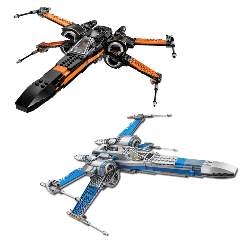 

Star Wars Poe's X Wing Fighter Assembled Bricks Set Millennium Falcon Building Block Compatible with Legoe 75102 75149